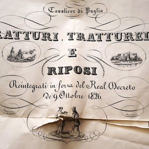 Piante del Regio Tratturo nel tenimento di Bagnoli del Trigno, 1836