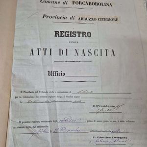 Documenti dell'archivio comunale di San Giovanni Teatino (CH)